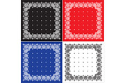 Set Of 4 Paisley Bandana's, a Pattern Graphic by Bakhtiozin art graphic (Thumbnail 1 of 5)