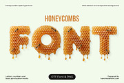 Honeycombs Font, a Sans Serif Font by Handmadefont (Thumbnail 1 of 15)