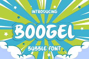 Boogel a Bubble Font, a Font by Bayuktx