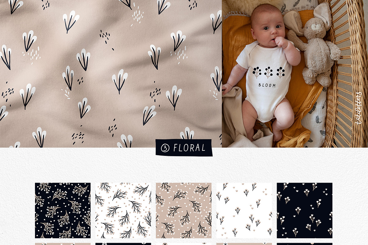 Minimalistic patterns bundle, a Pattern Graphic by tatiletters (Photo 6 of 17)