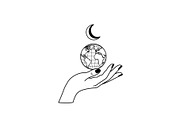 Hand Globe Silhouette Bundle, an Illustration by Designs_River (Thumbnail 22 of 31)
