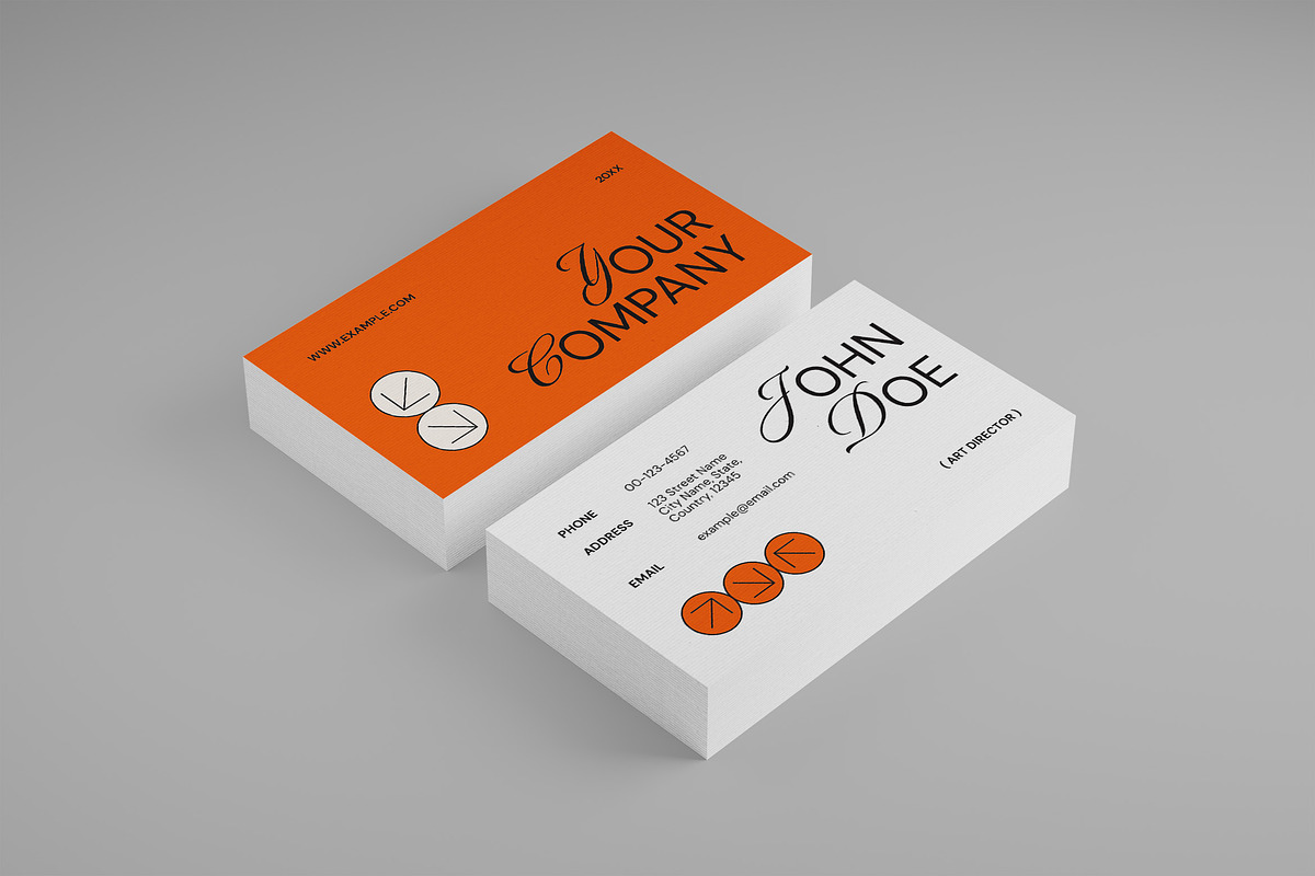 Company Business Card, a Business Card Template by graphicook (Photo 1 of 3)