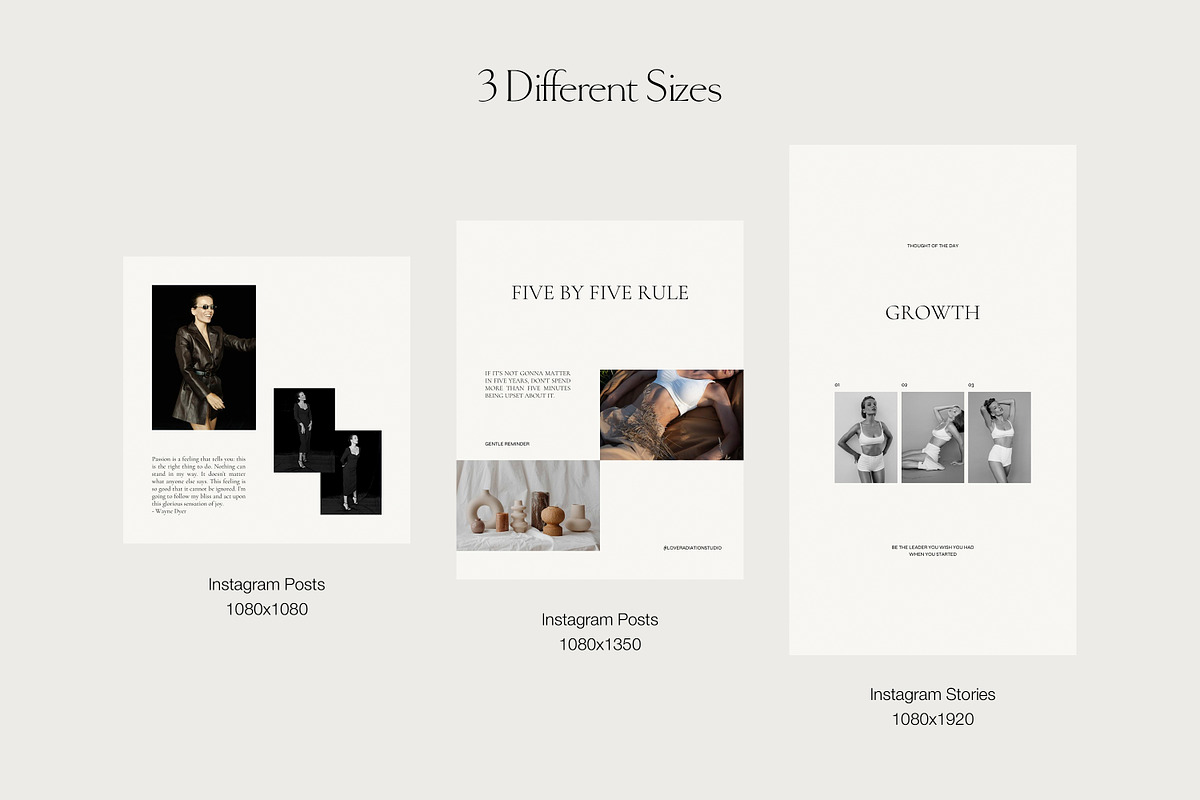 CANVA PS Instagram Posts Templates, a Social Media Template by Love Radiation Studio (Photo 9 of 20)