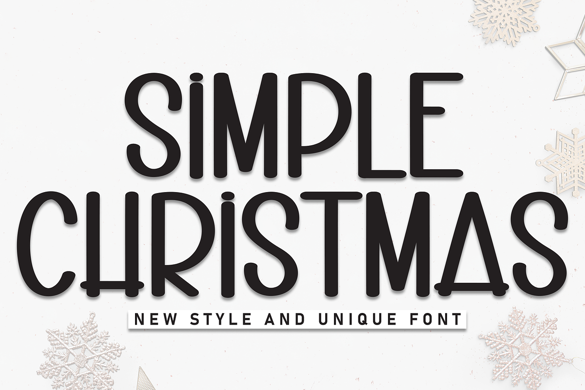 Simple Christmas | Script Font, a Script Font by Scratchones (Photo 1 of 8)