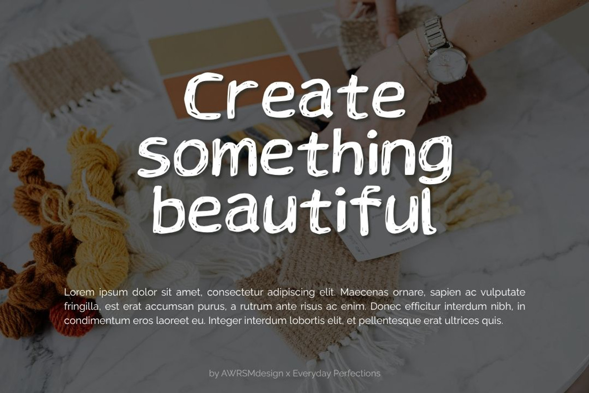 Dashle | A Doodle Decorative Font, a Handwritten Font by Everyday Perfection (Photo 5 of 5)