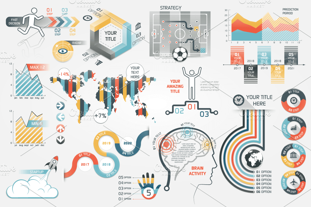 40% OFF Infographic Elements Bundle, a Presentation Template by Infographic Paradise (Photo 3 of 4)