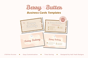 Bakery Business Card Templates, a Stationery Template by Hell Yeah Designs (Thumbnail 1 of 8)