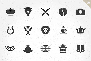 100 Retro Objects For Logos