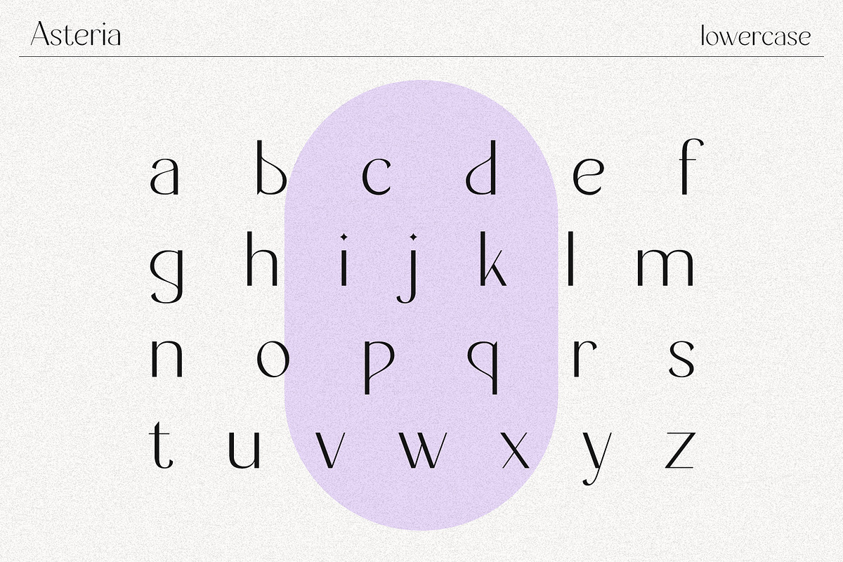 Asteria // A Modern Sans Serif Font, a Sans Serif Font by Megs Lang (Photo 7 of 14)