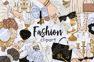 Fashion Clipart, an Object Illustration by GlamArtZhanna