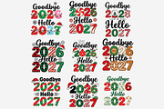 Goodbye 2026 Hello 2027 Christmas, an Emoji Icon by Tanya Kart (Thumbnail 8 of 10)