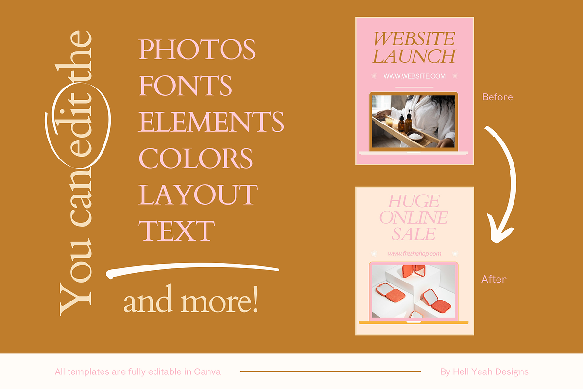 Blush & Glow Instagram Post Template, a Social Media Template by HellYeahDesigns (Photo 6 of 8)