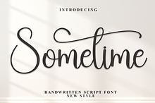 Sometime | Script Font