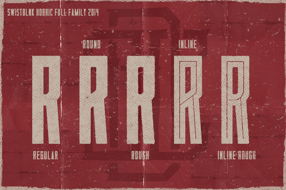 Hobric Full Family Typeface preview 3