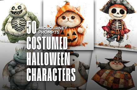 Costumed Halloween Character Prompts