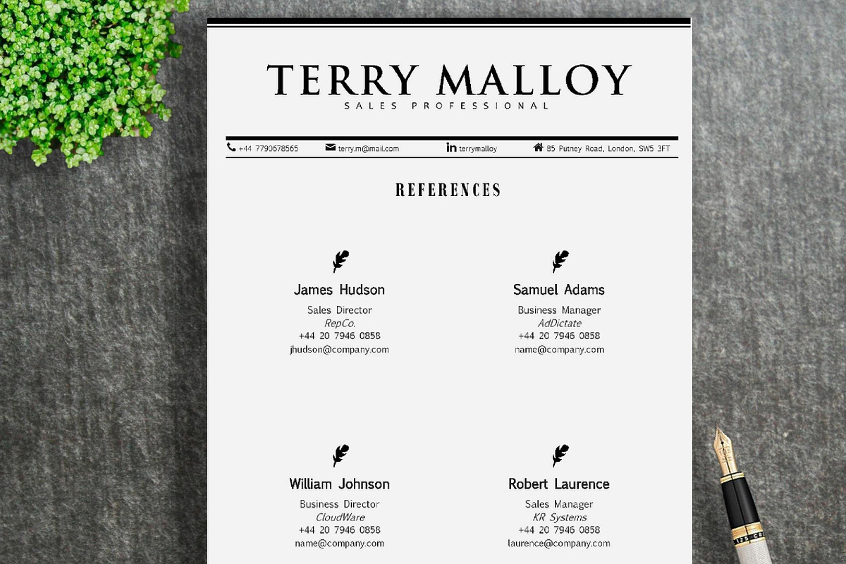 Resume Template | Terry, a Resume Template by ResumeWorkshop (Photo 5 of 5)