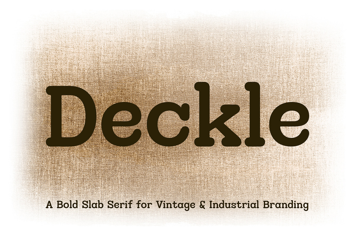 Deckle Vintage Slab Serif Font, a Serif Font by OWPictures (Photo 1 of 10)