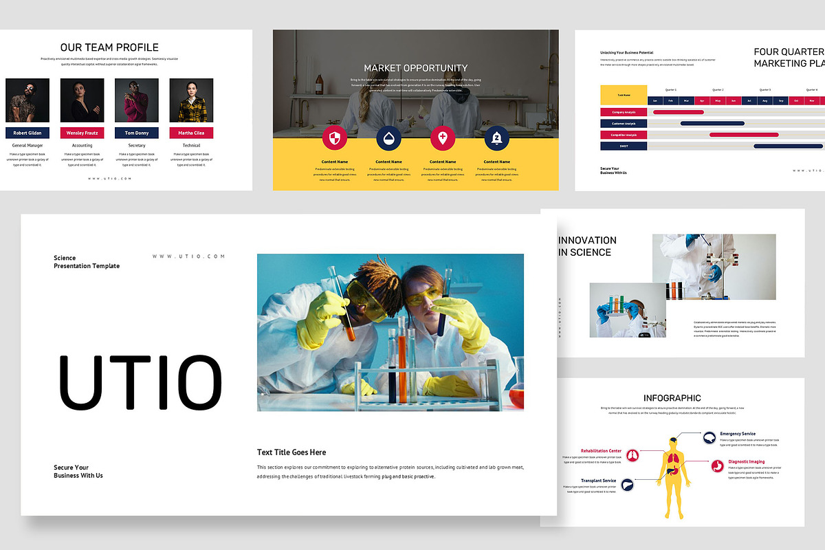 Utio : Science PowerPoint, a Presentation Template by Punkl Camp (Photo 1 of 9)