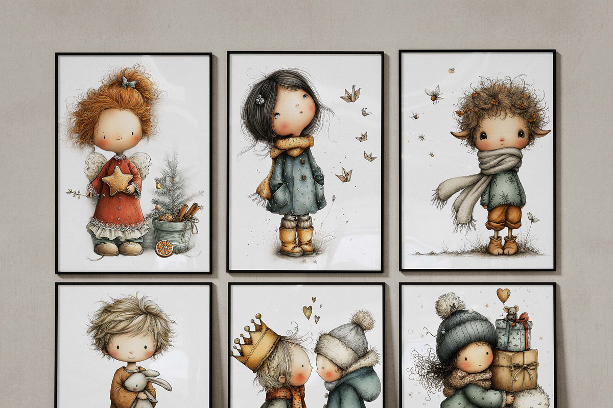 Storybook Nativity kids Clipart, an Illustration by one-touch (Photo 5 of 8)