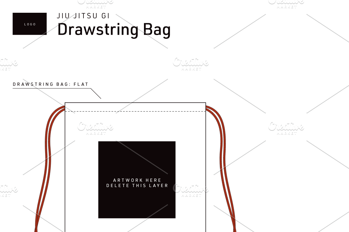 Jiu-Jitsu Vector Template, a Product Mockup by Supah Shop