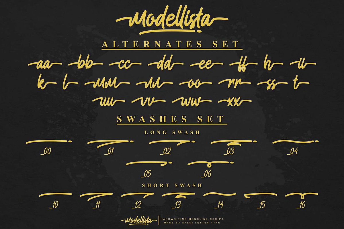 Modellista | Handwriting Font, a Handwritten Font by Aveni Letter Type (Photo 14 of 15)