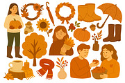 Autumn set, a Seasonal Illustration by ananastya (Thumbnail 4 of 10)