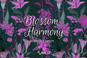 Blossom Harmony, a Decorative Illustration by Andre_Eva