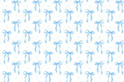 Watercolor Blue Bow Seamless Pattern, an Illustration by Stellalunarts (Thumbnail 1 of 4)