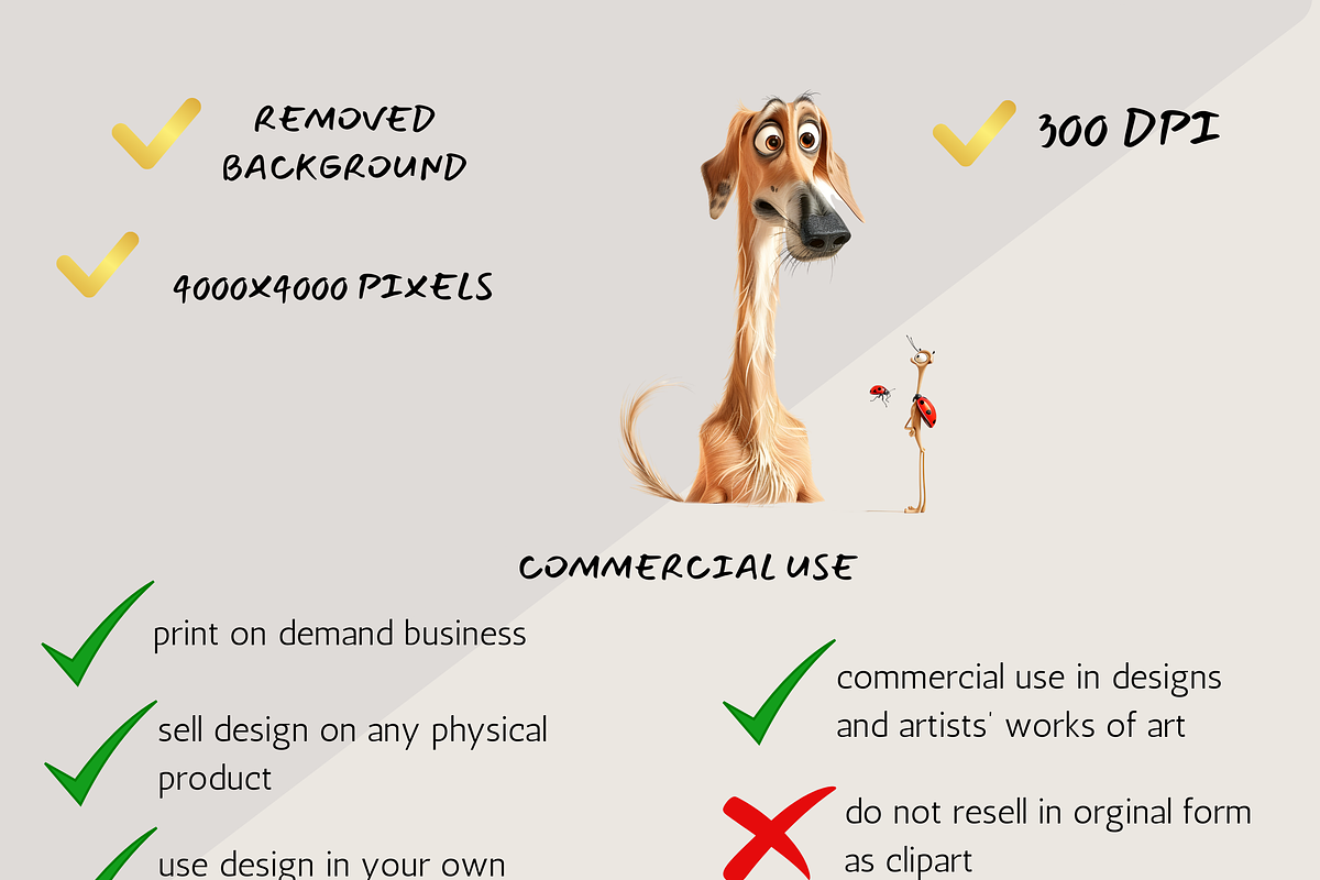QUIRKY AND WHIMSICAL DOGS CLIPART, an Animal Illustration by Daring Digies (Photo 8 of 8)