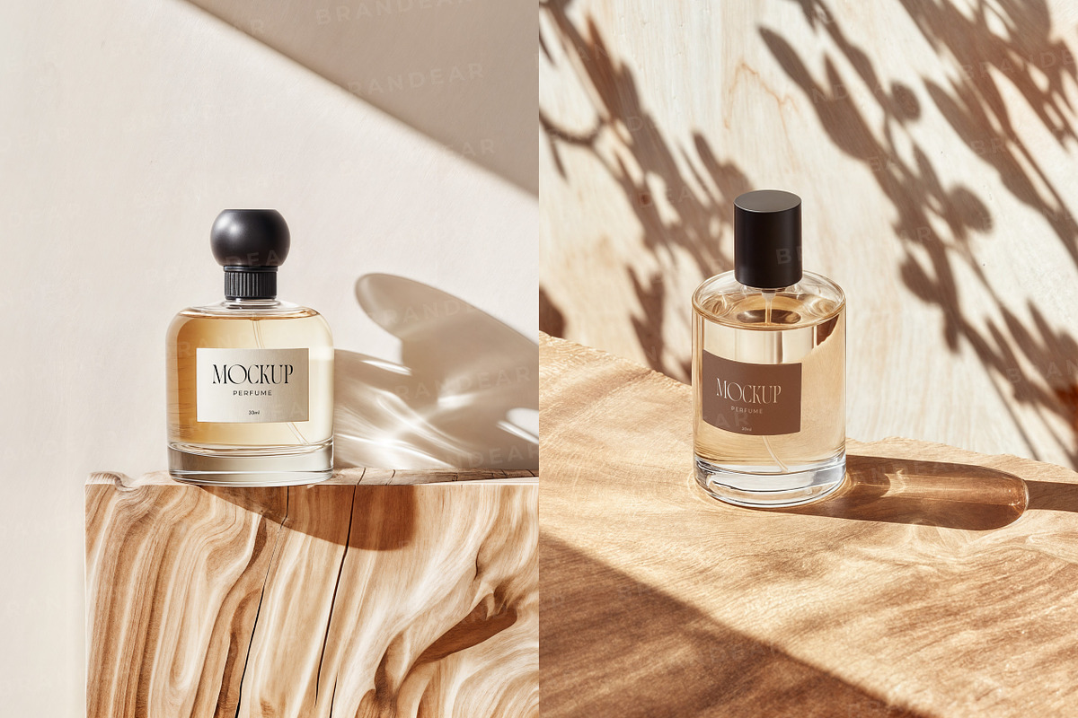Perfume Bottle Mockup Set, a Packaging Mockup by Brandear Design (Photo 10 of 11)