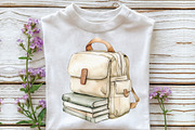 Back To School Backpack Clipart, an Illustration by CraftArtStudio (Thumbnail 3 of 6)
