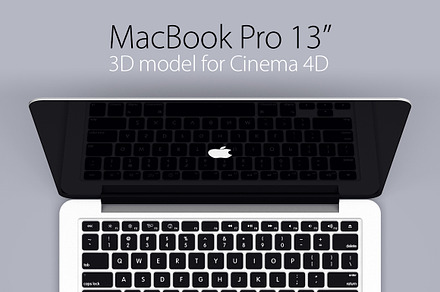 MacBook Pro 13 retina 3D model, an Object 3D Model by Jérémy Paul
