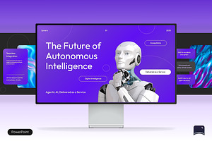 AI Agentic AaaS Presentation Deck, a Presentation Template by Claymoon Lab