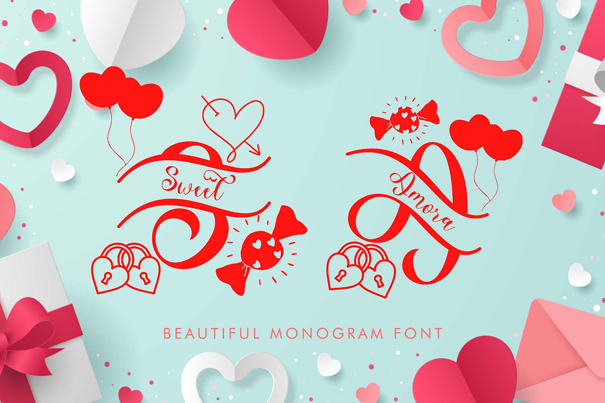 Beautiful Monogram Bundle, a Handwritten Font by Yoga Letter (Photo 11 of 11)