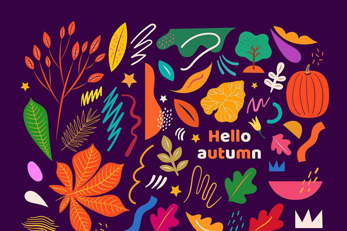 Autumn playful collection, a Seasonal Illustration by MoleskoStudio (Photo 10 of 16)