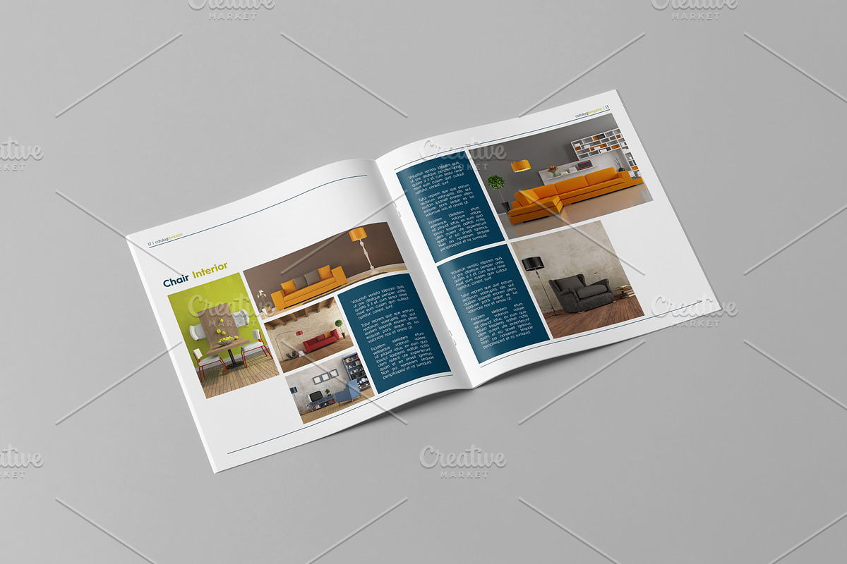 Square Interior Decor Catalog, a Magazine Template by Machel Design (Photo 8 of 11)