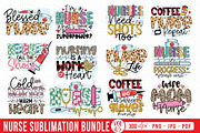 Nurse Sublimation Design Bundle, a Graphic by CraftlabSVG (Thumbnail 1 of 17)