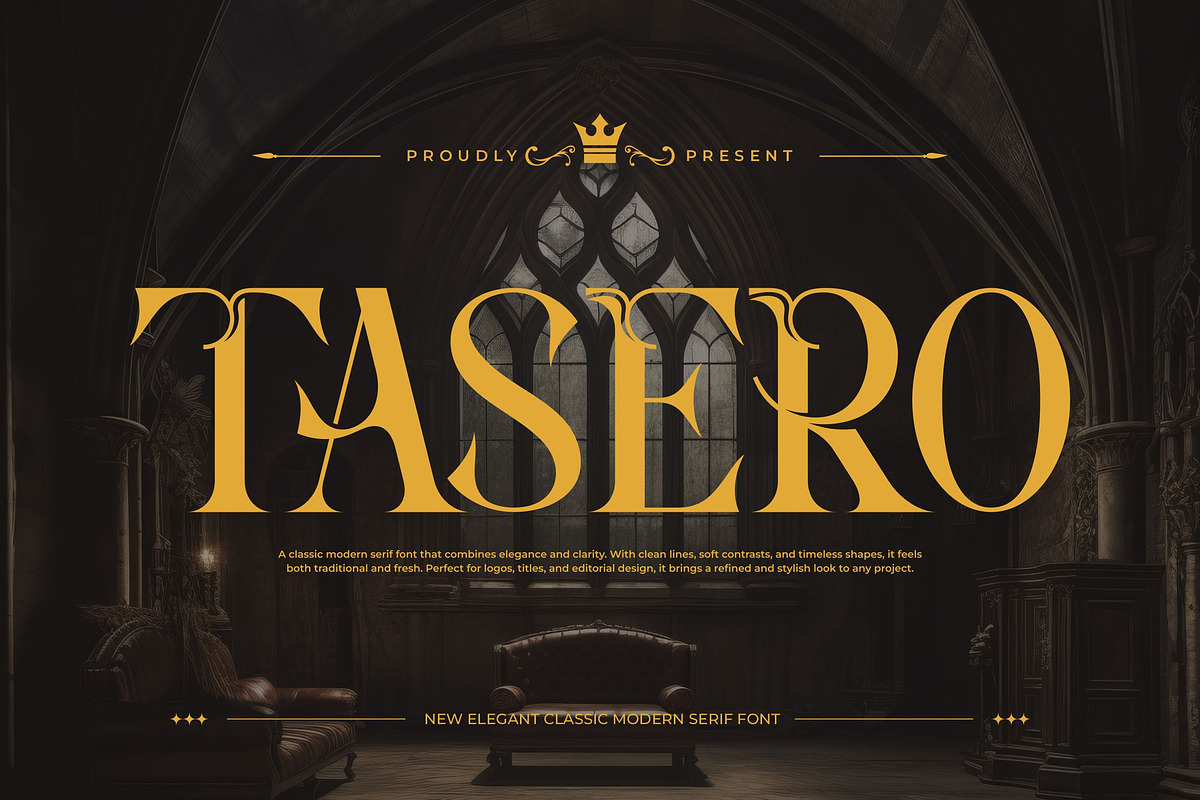 Tasero || Modern Classy Serif Font, a Serif Font by Idea Studio (Photo 1 of 10)