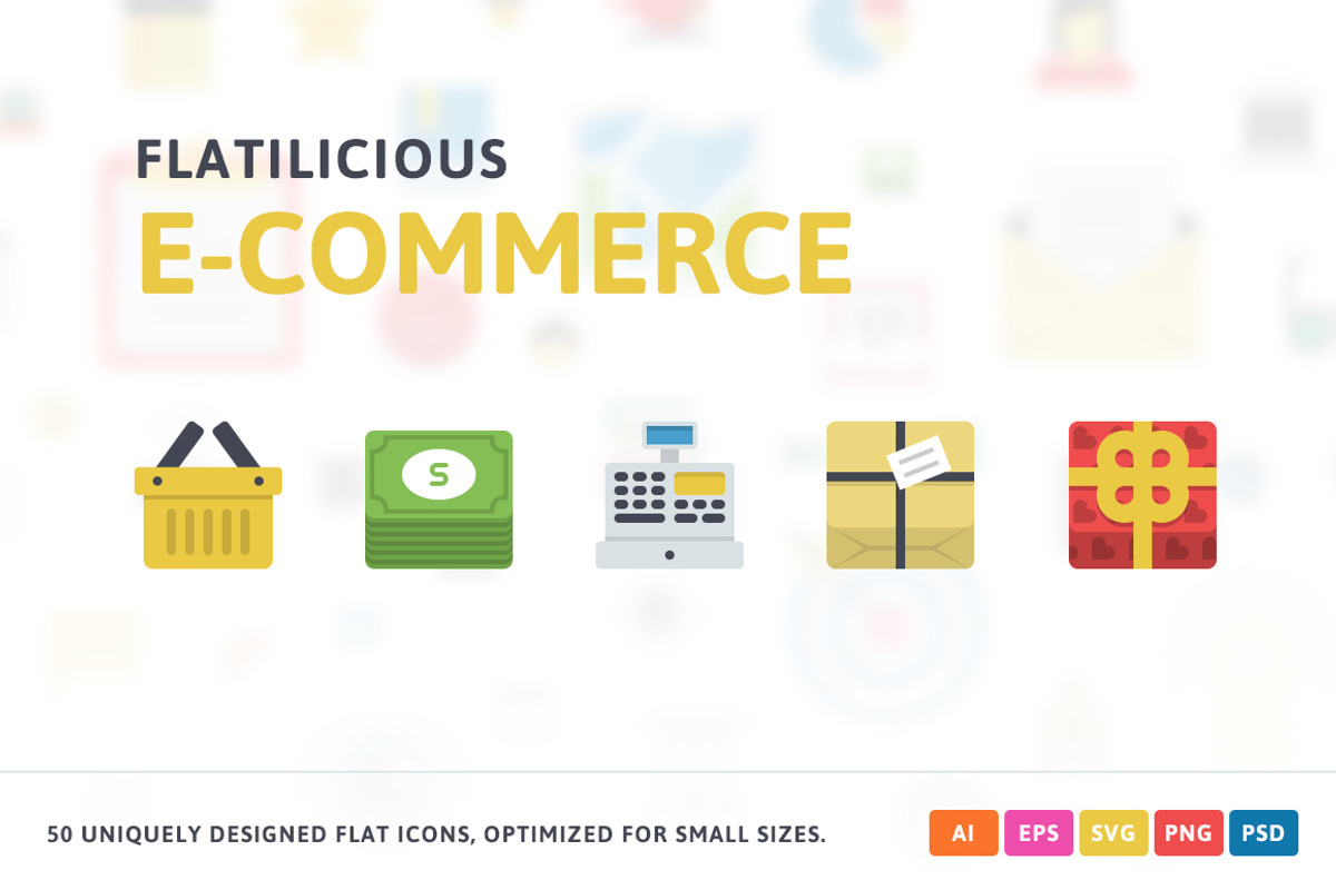 Ecommerce Flat Icons