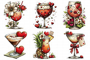Valentine Whimsical Cocktail Clipart, an Illustration by Daily.Designs (Thumbnail 6 of 7)