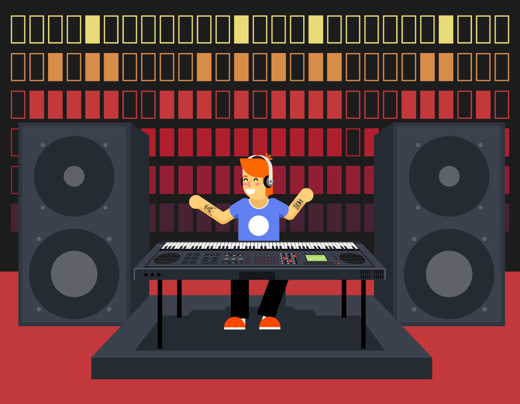 Musician Synthesizer by Meiluns Shop | Creative Market