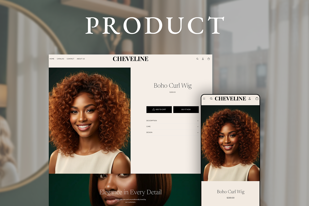 Cheveline Hair Luxury Shopify Theme preview 4