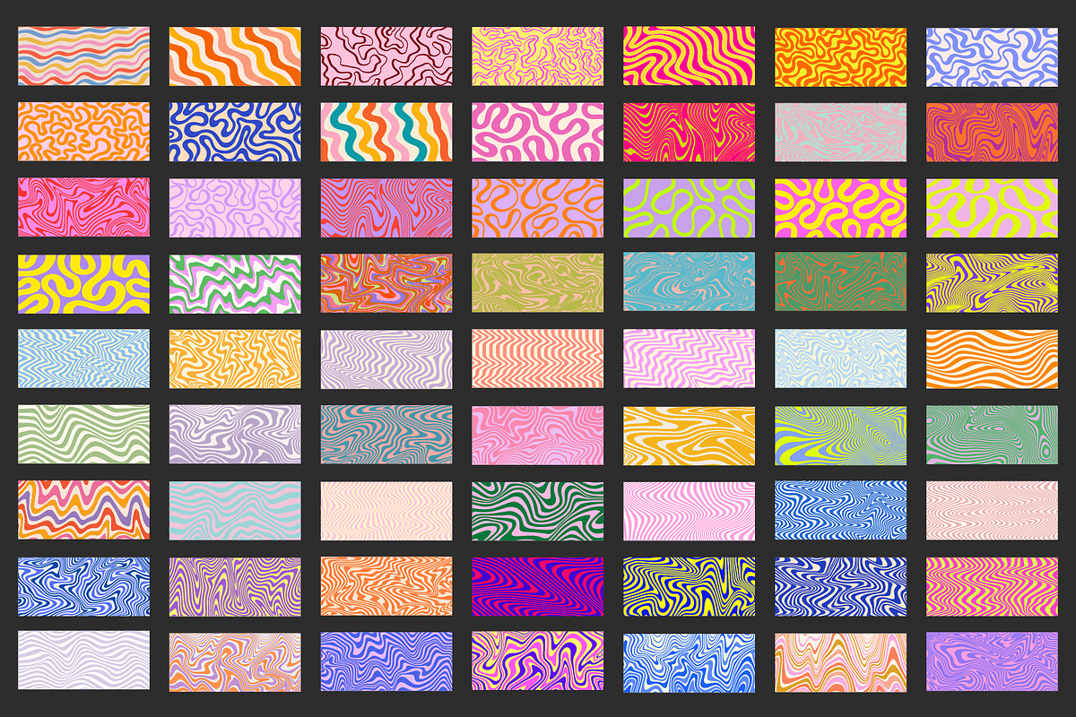 GROOVY PATTERN TEXTURES VECTOR SET, a Texture Graphic by craftlove (Photo 5 of 16)