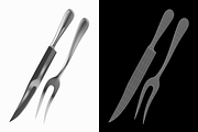 Carving Knife and Fork Common Cutler, an Object 3D Model by VK Studio (Thumbnail 3 of 7)