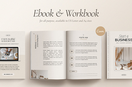 ALVA | 2in1 Ebook & Workbook Bundle, a Magazine Template by Wildnun Studio