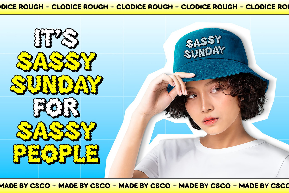 Clodice Rough, a Sans Serif Font by Craft Supply Co. (Photo 7 of 8)
