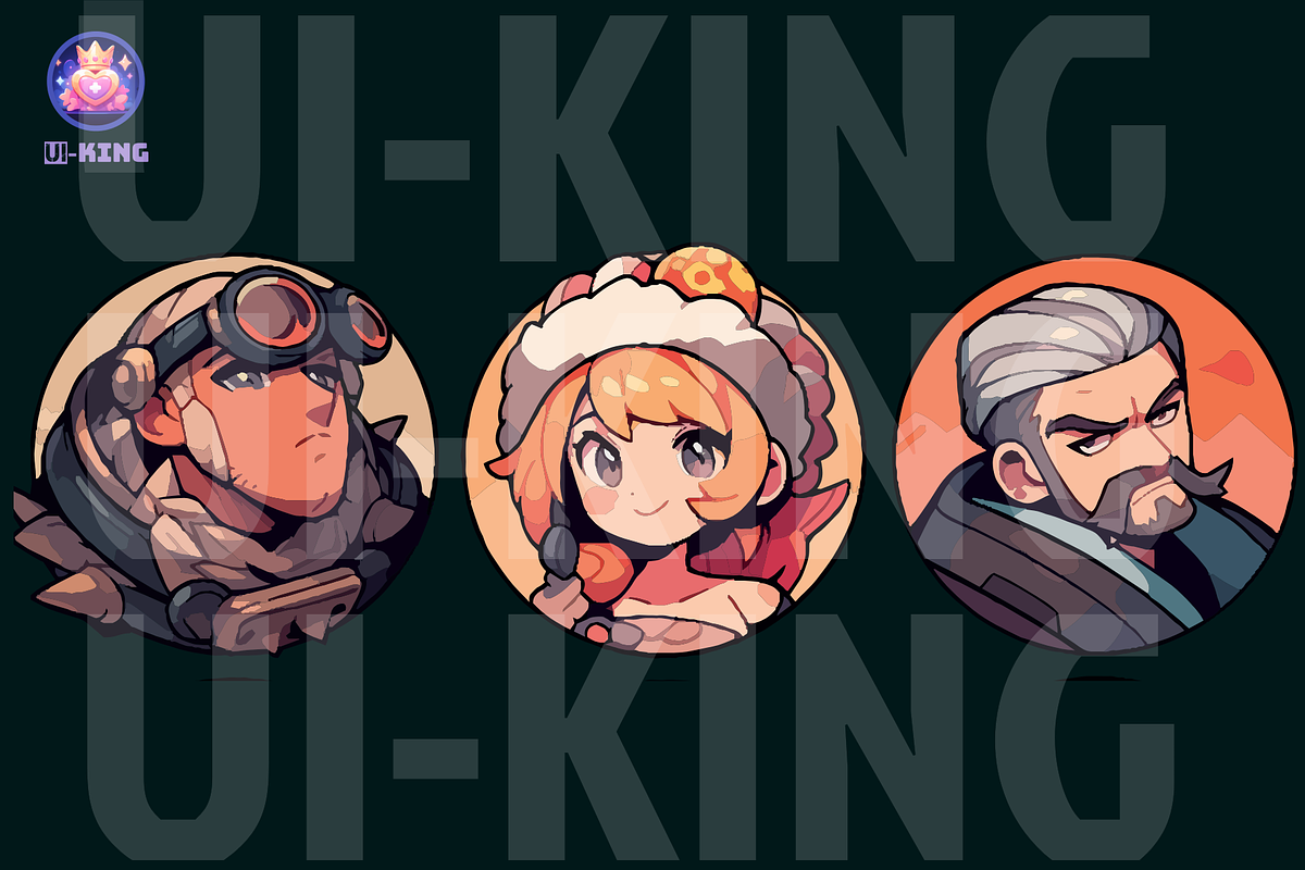 VECTOR FACES UI (5th set), a Person Illustration by UI-KING (Photo 2 of 4)
