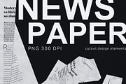 Newspaper Cutouts Collage Grunge Kit, an Object Graphic by ilonitta (Thumbnail 7 of 10)