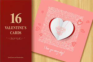 Valentine`s Day Greeting Cards
