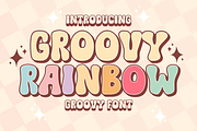 Groovy Rainbow is groovy font, a Serif Font by Brown Cupple (Thumbnail 1 of 5)